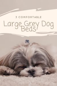 Large Grey Dog Bed