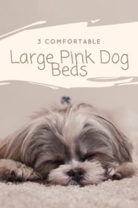 Large Pink Dog Bed