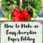 How to Make an Easy Accordion Paper Folding Christmas Wreath